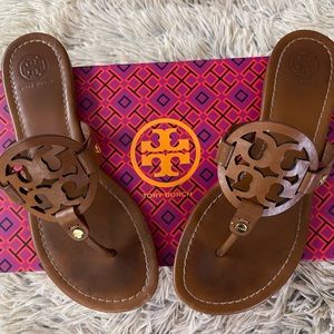 Miller Sandals Tory Burch 7.5 Vintage Vachetta